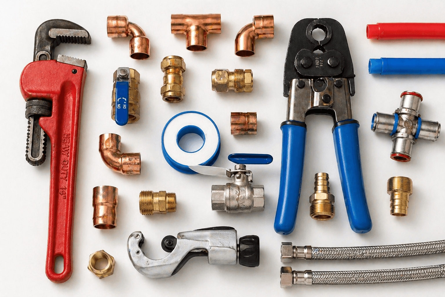 Plumbing tools used by professional plumbers on O'ahu