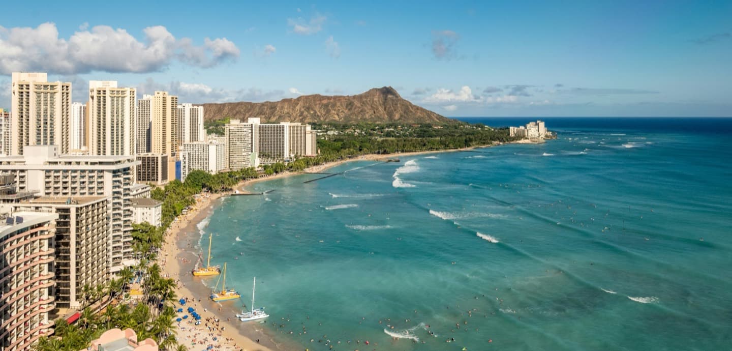 Waikiki and Diamond Head, O'ahu — served by Alpha Omega Plumbing