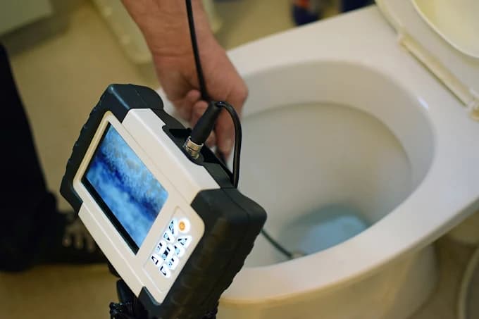 Plumber running a camera inspection to locate a hidden water leak inside an O'ahu home's pipes — Alpha Omega Plumbing